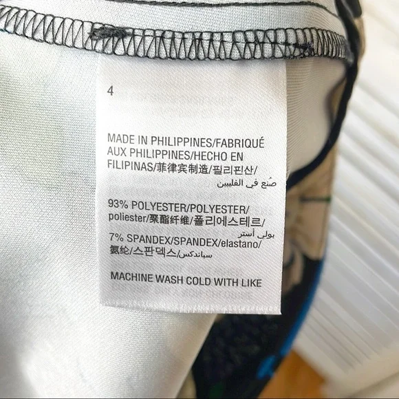 I.N.C | Blue Floral Wide Leg Pants - Picture 9 of 9